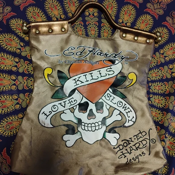 Ed Hardy Bag ♥️💀 - Picture 2 of 5